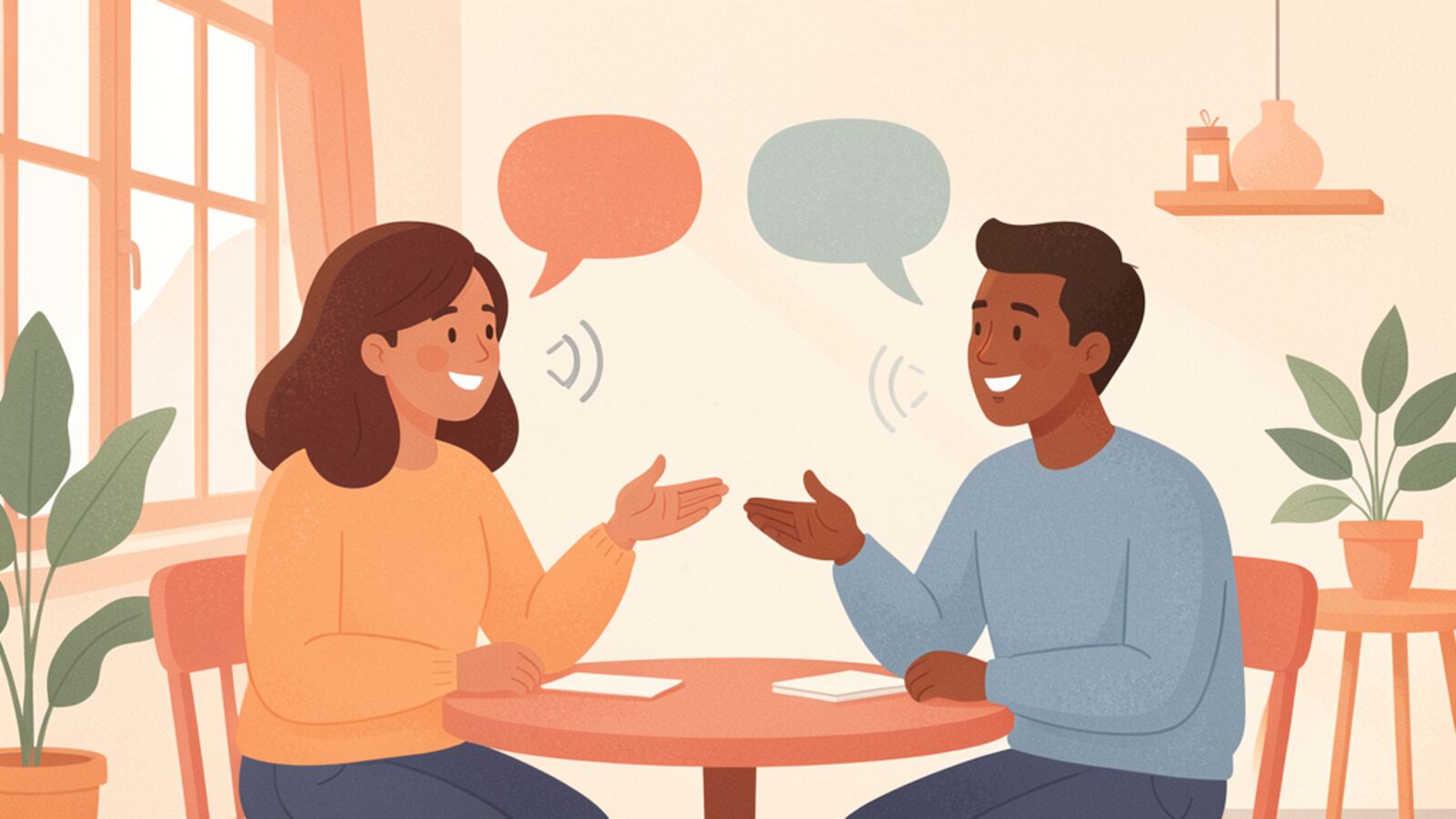 Conversation repair during a second-language cafe discussion